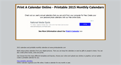 Desktop Screenshot of printacalendar.com